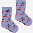 Bobo Choses Purple Cherry All Over Short Socks For Discount