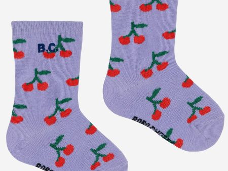 Bobo Choses Purple Cherry All Over Short Socks For Discount