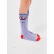 Bobo Choses Lavender Bobo Cherry Long Socks For Cheap