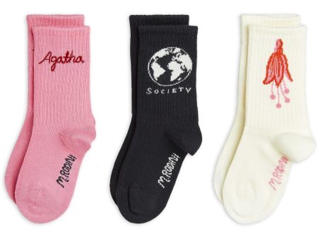 Mini Rodini Multi Agatha 3-Pack Strømper Online Hot Sale