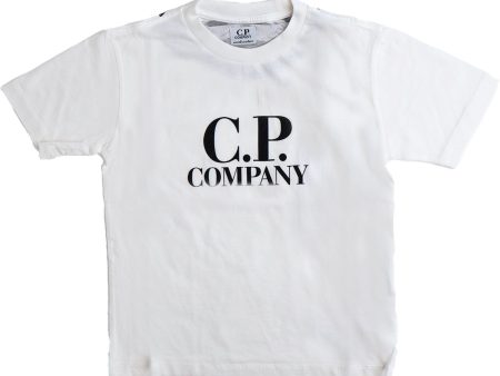 C.P. Company Gauze White T-Shirt Short Sleeve Supply