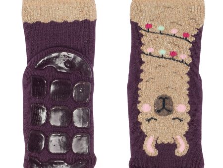 MELTON Hortensia Llama socks - anti-slip Fashion