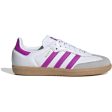 adidas Originals Ftwwht Purbur Gum3 Samba Og J Sneakers Hot on Sale