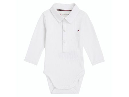 Tommy Hilfiger White Rib Body Ls Sale