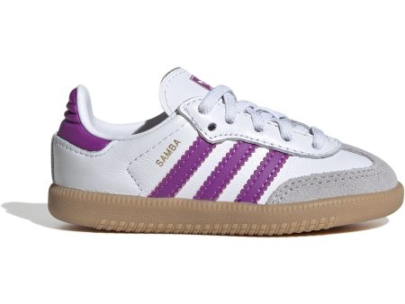 adidas Originals Ftwwht Purbur Gum3 Samba Og El I Sneakers For Sale