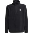 adidas Originals Black Polar Fleece Hz Jakke Hot on Sale