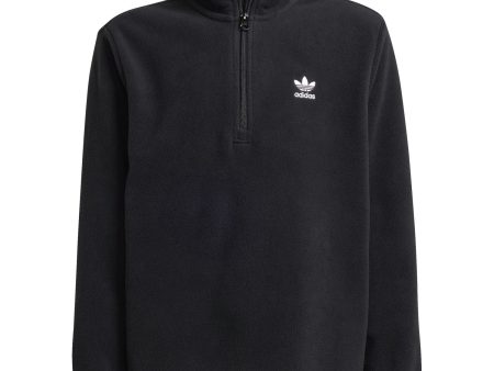 adidas Originals Black Polar Fleece Hz Jakke Hot on Sale