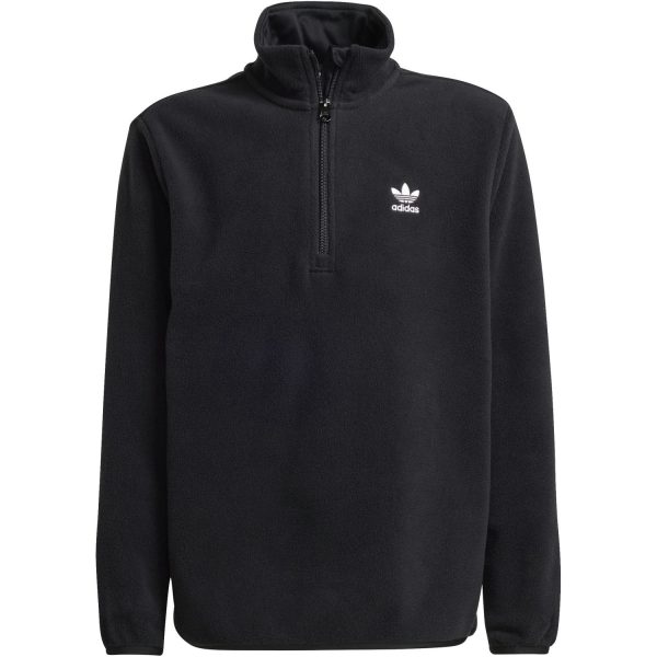 adidas Originals Black Polar Fleece Hz Jakke Hot on Sale