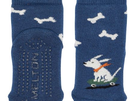 MELTON True Navy Skating dog socks - anti-slip Fashion