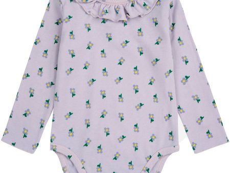 Bobo Choses Lavender Pansy Flower Ruffle Body Sale