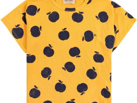 Bobo Choses Light Yellow Poma All Over Yellow T-Shirt For Discount