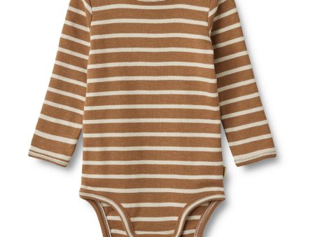 Wheat Caramel Stripe Body Berti For Cheap