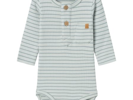 Lil Atelier Sky Gray Stripe Gio Bon Slim Body Hot on Sale