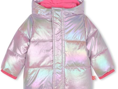 Billieblush Pink Pale Puffer Jacket Supply