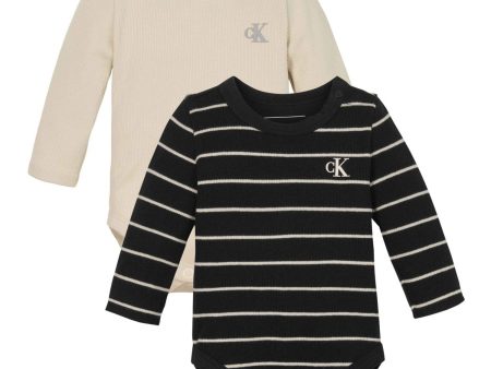 Calvin Klein Ck Black Wcg Stripe   White Cap G Rib Stripe Body Set Sale