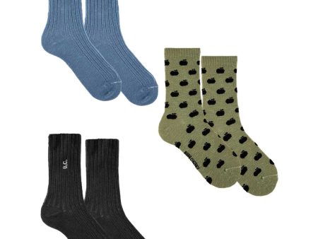 Bobo Choses Olive Bc Socks 3-Pack Supply