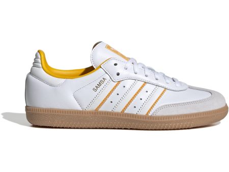 adidas Originals Cloud White Crystal White Crew Yellow Samba Og J Sneakers For Sale