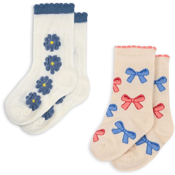 Konges Sløjd Bow Mix 2 Pack Jaquard Socks on Sale